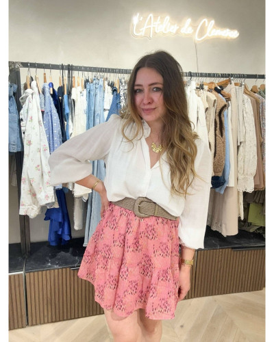 Blouse blanche fluide Eva