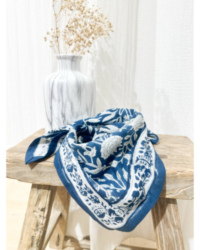 Foulard  Gaya Indigo 5O cm