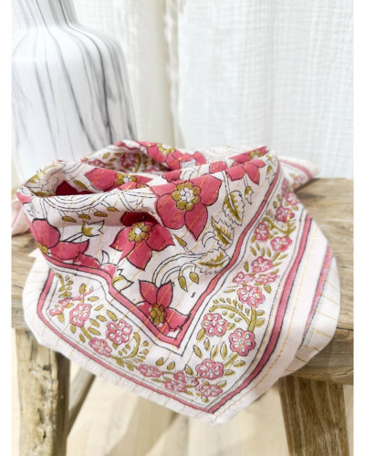 Foulard pink 50cm