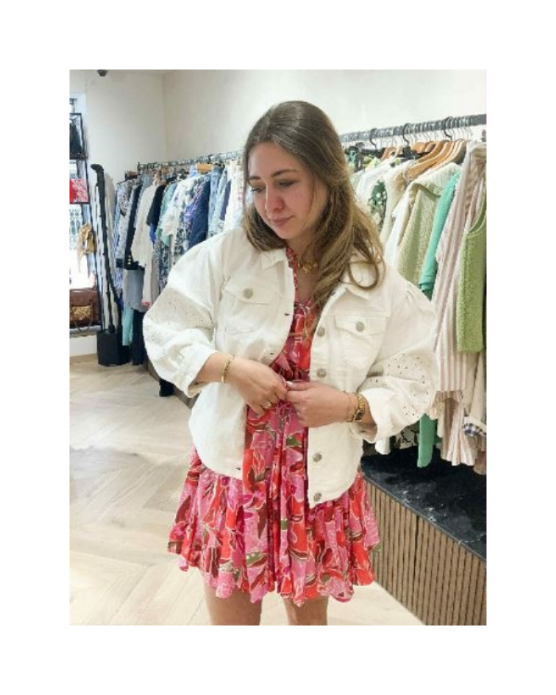 Veste blanche manches 3/4