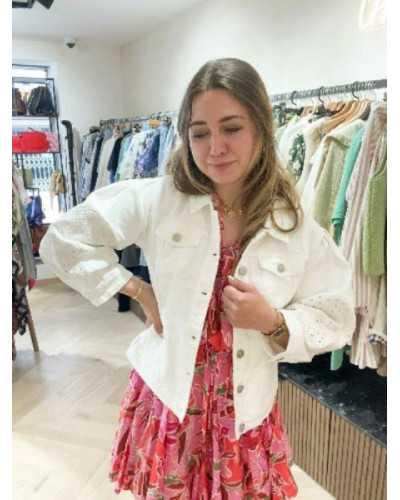 Veste blanche manches 3/4