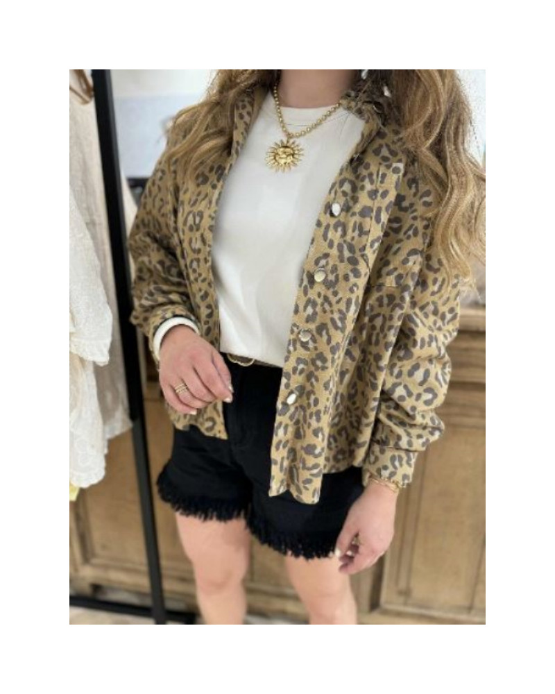Sur chemise leopard
