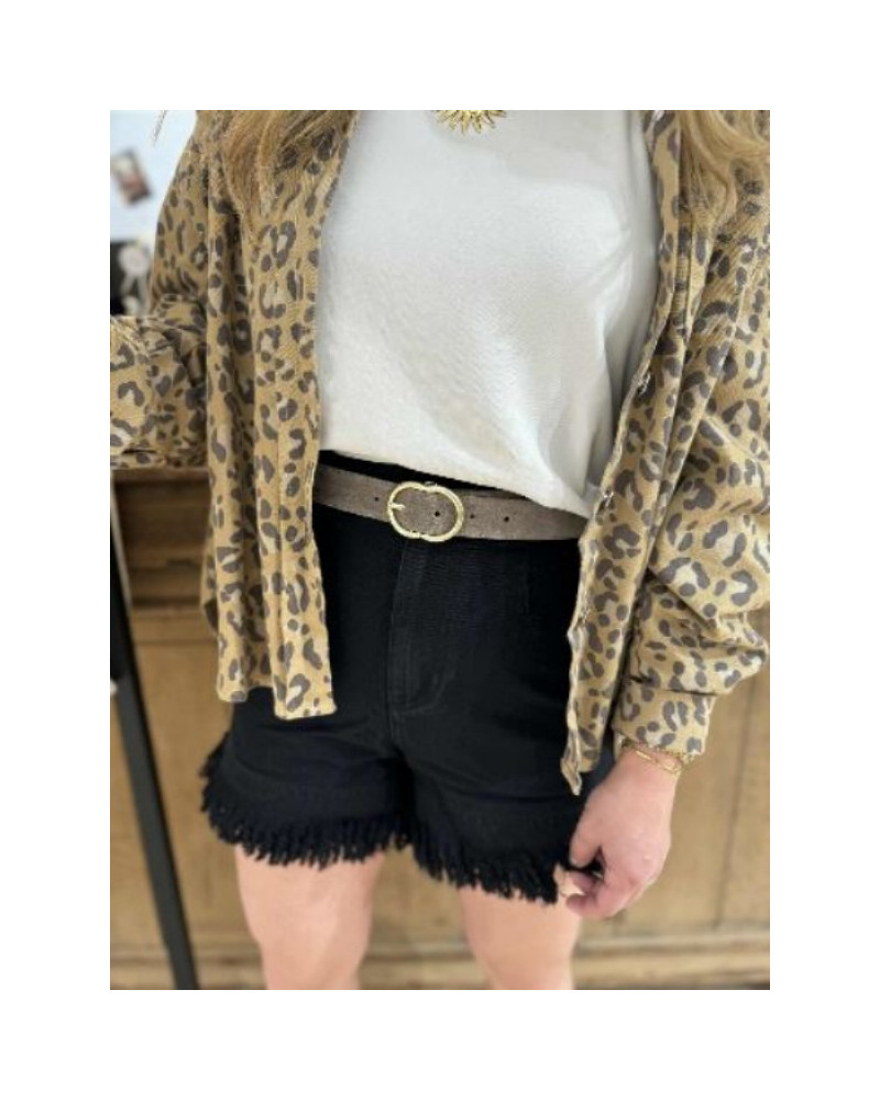 Jean noir froufrous