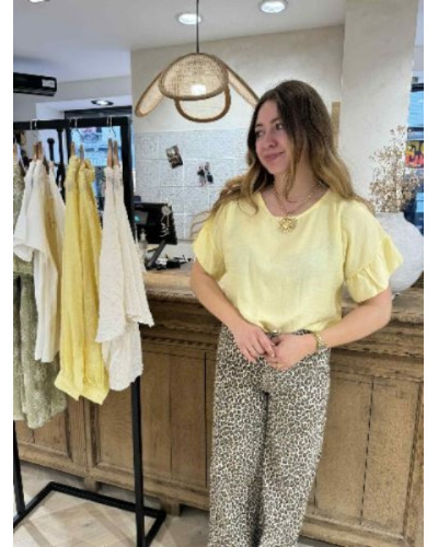 Top fluide jaune