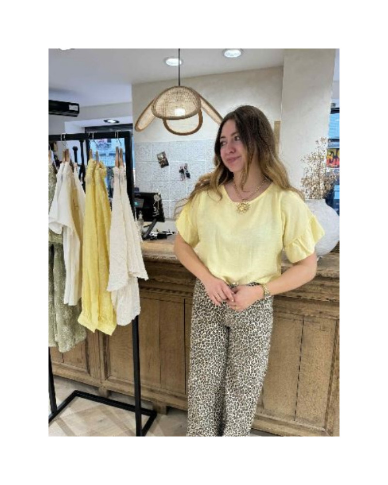 Top fluide jaune