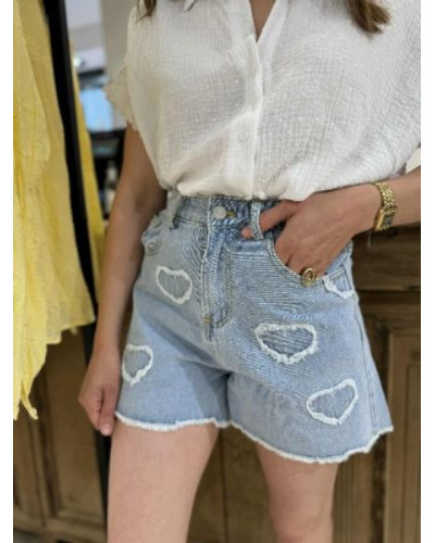 Chemise gaze de coton blanche