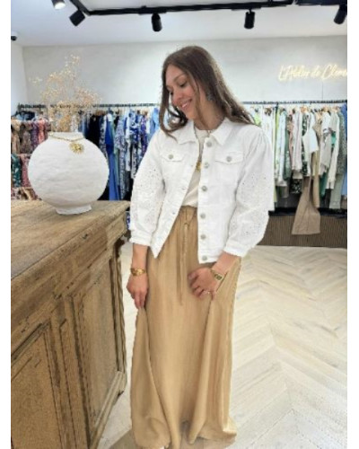 Veste blanche manches 3/4
