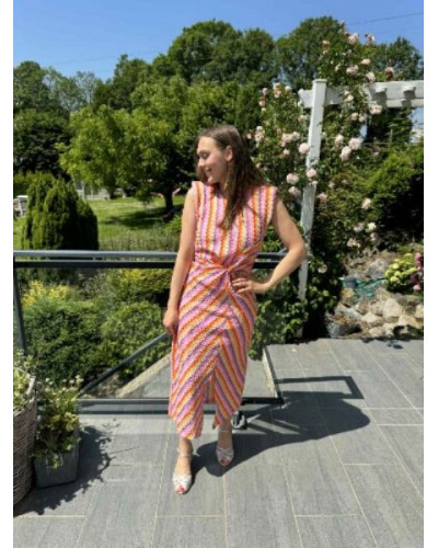 Robe tricot colorée