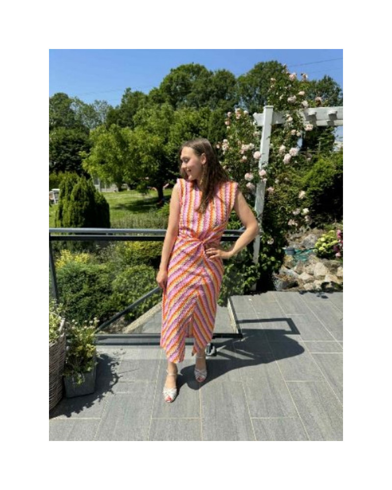 Robe tricot colorée