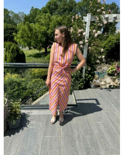 Robe tricot colorée