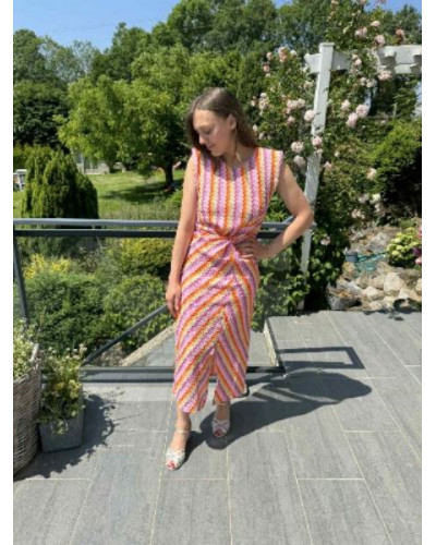 Robe tricot colorée