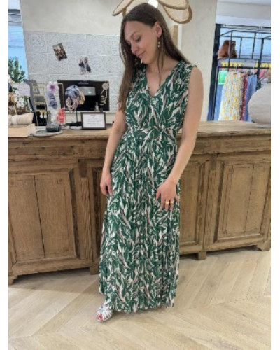 robe longue verte