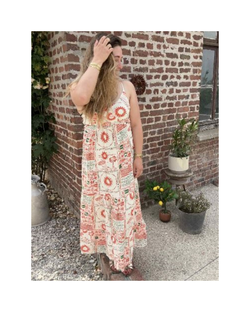 robe longue imprimée