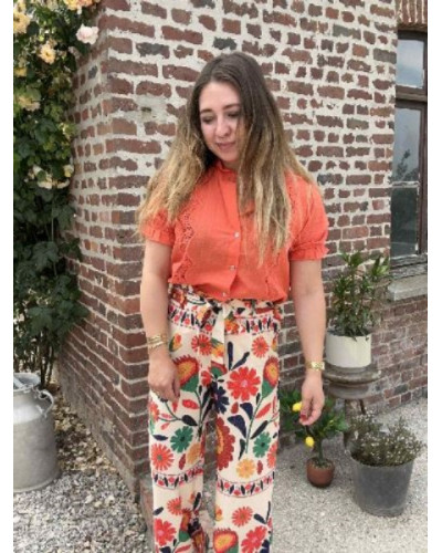 pantalon fluide imprimé