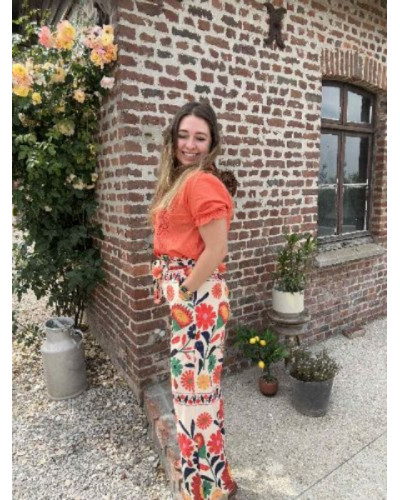 pantalon fluide imprimé