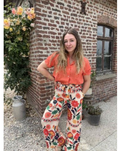 pantalon fluide imprimé