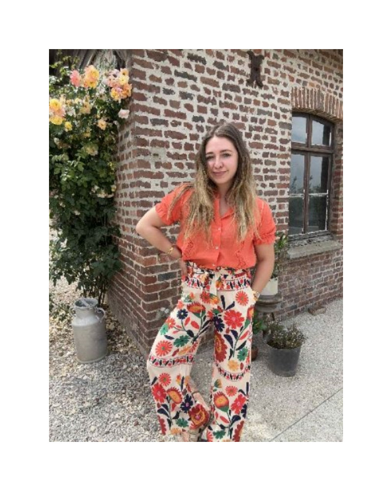 pantalon fluide imprimé