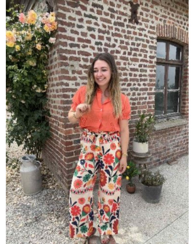 pantalon fluide imprimé