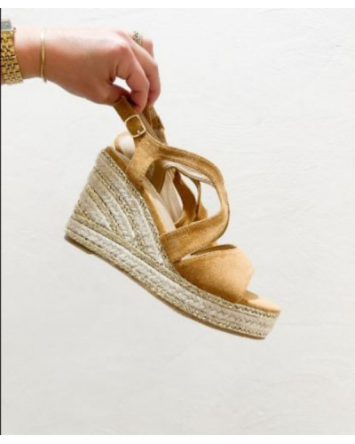 espadrille suédine camel