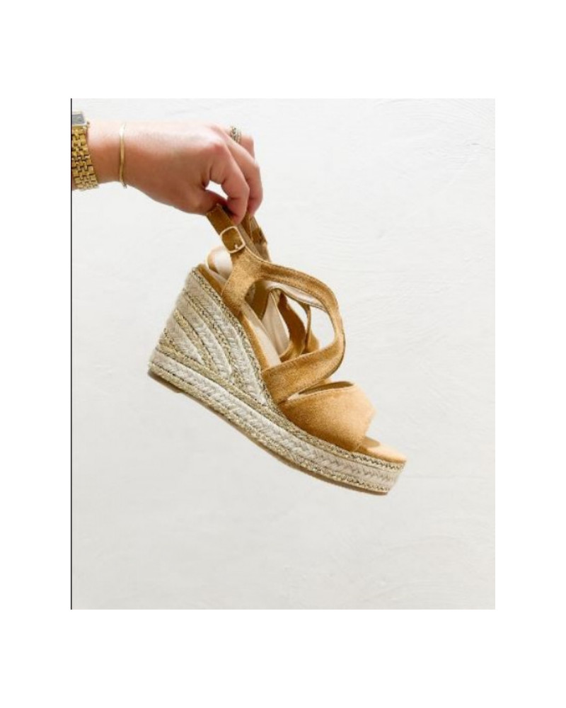 espadrille suédine camel