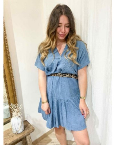 Robe gaze de coton jean