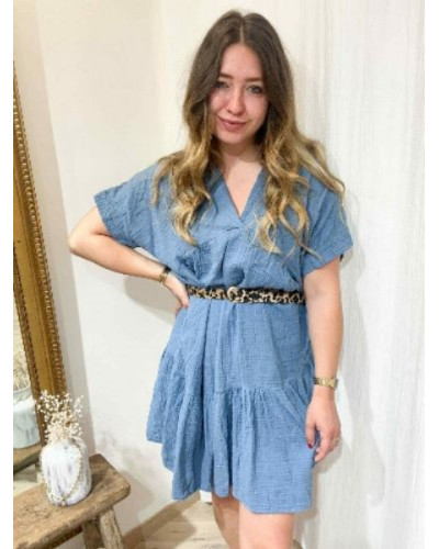 Robe gaze de coton jean