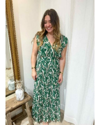 Robe longue verte