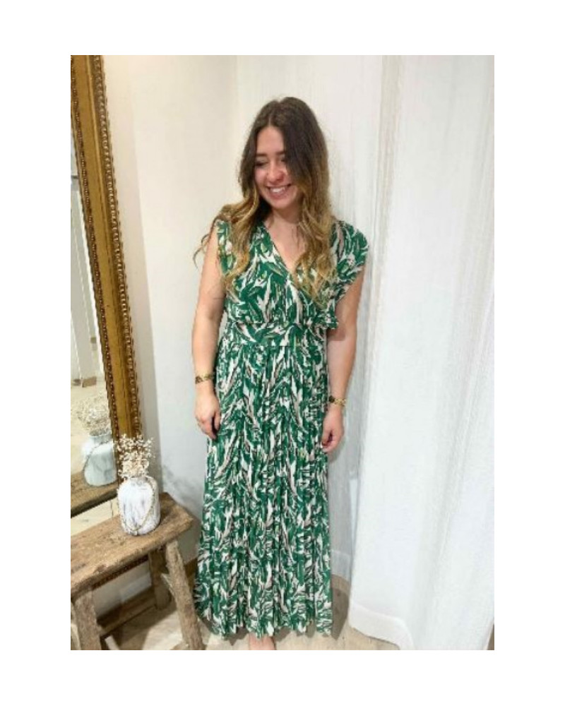 Robe longue verte