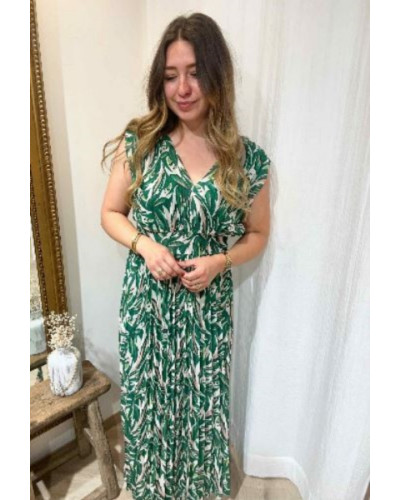 Robe longue verte