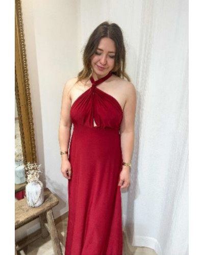 Robe multi looks carmin