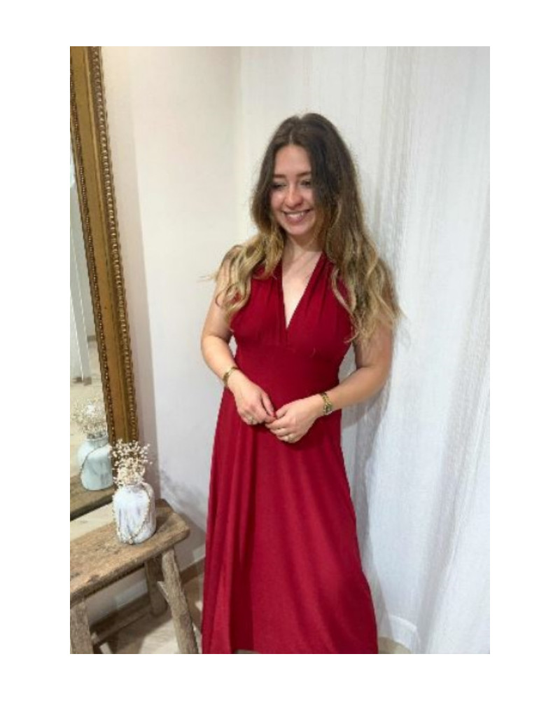 Robe multi looks carmin
