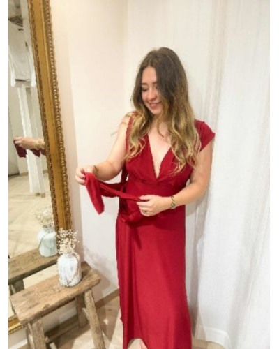 Robe multi looks carmin