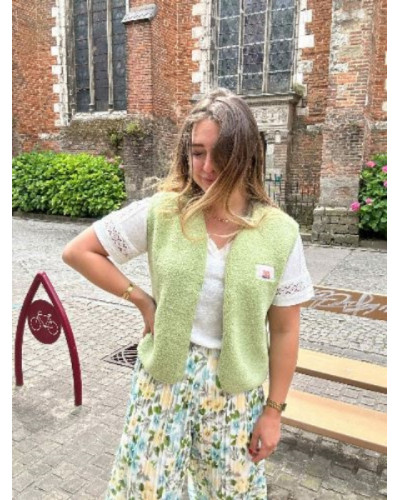 Pantalon jaune et vert