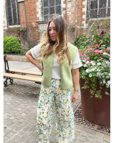 Pantalon jaune et vert