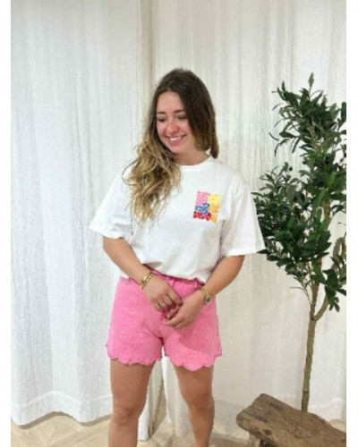 Short rose fushia