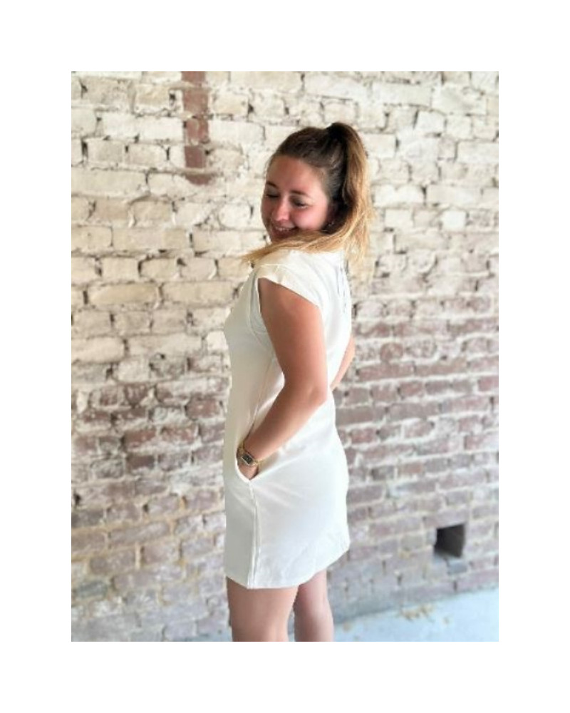Robe t-shirt blanc