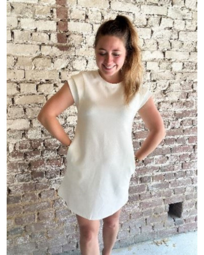 Robe t-shirt blanc
