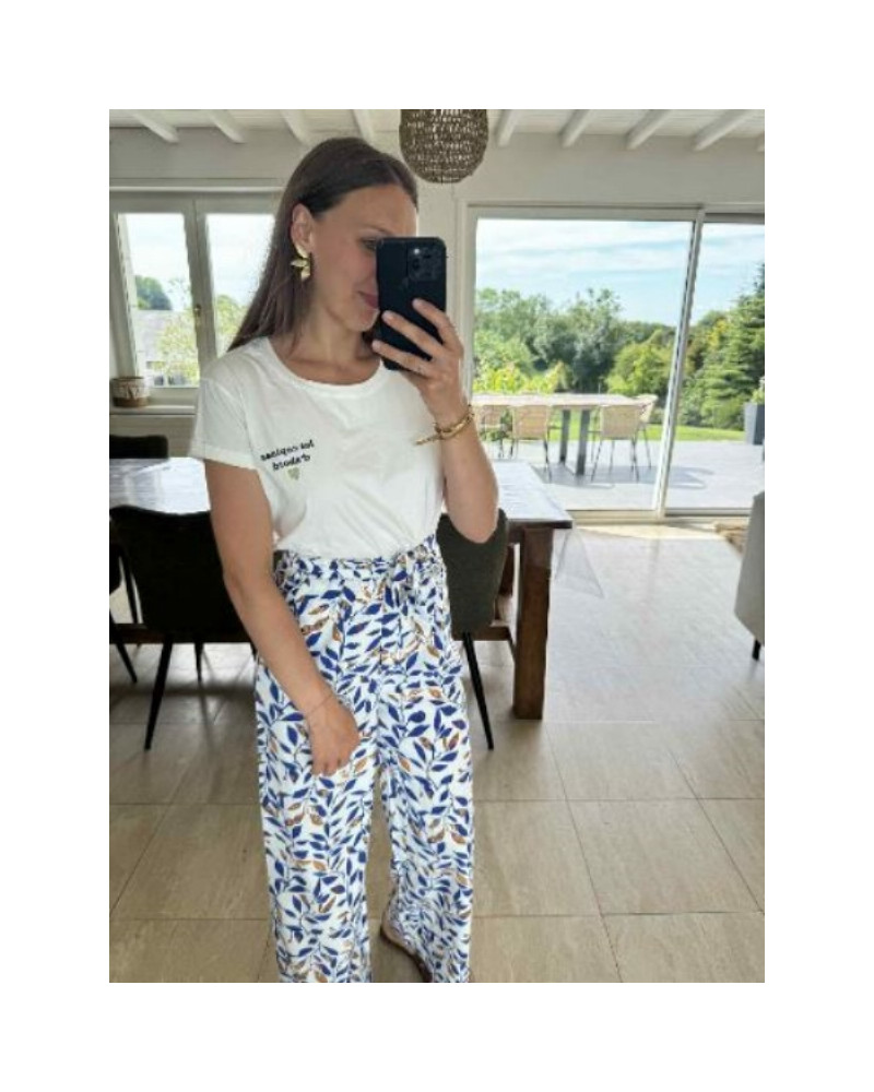 Pantalon feuillage