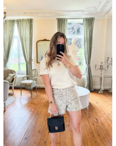 Short leopard beige