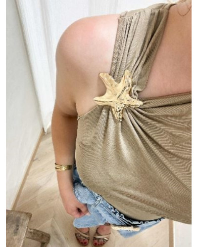 Top étoile de mer taupe 