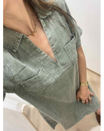 robe kaki jean