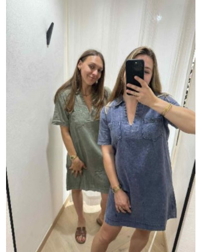 robe kaki jean
