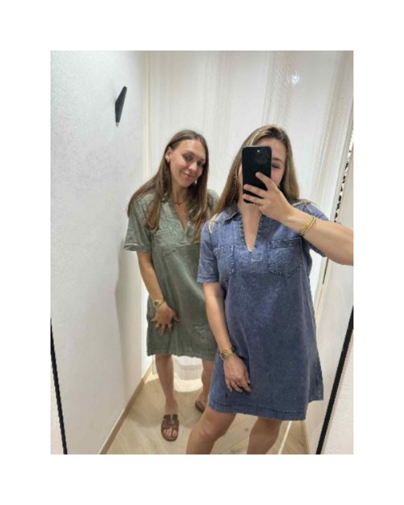 robe kaki jean