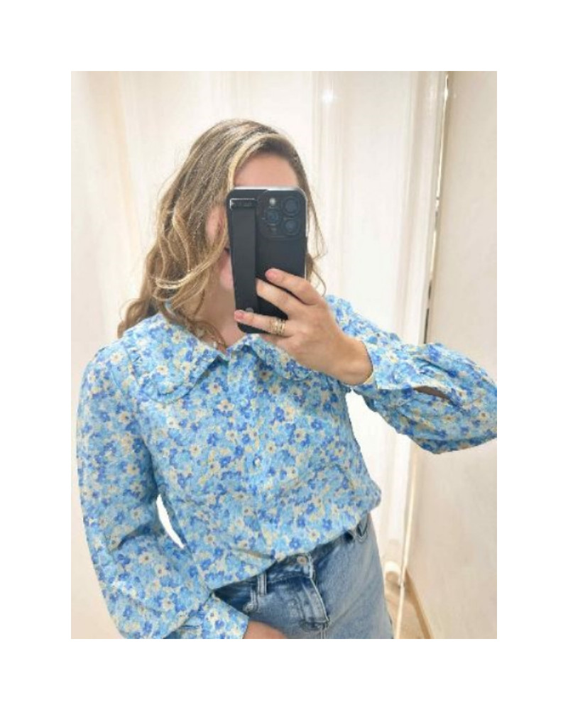 Chemise liberty bleu ciel