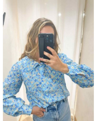 Chemise liberty bleu ciel
