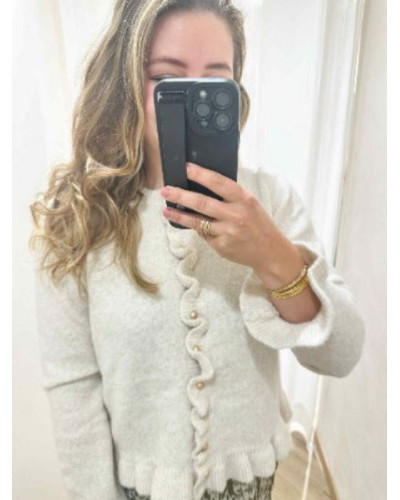Gilet écru
