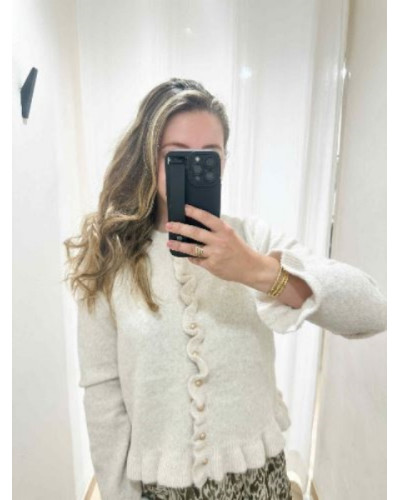 Gilet écru