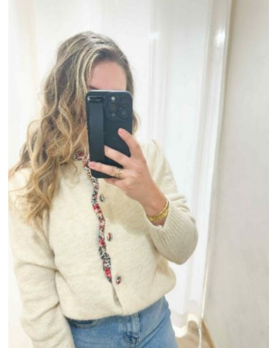 Gilet ecru liberty