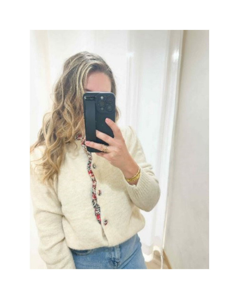 Gilet ecru liberty