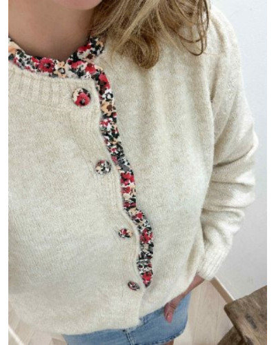 Gilet ecru liberty